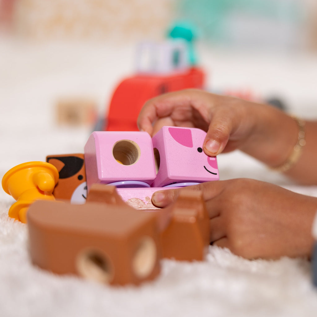 Educational Blockables Play Sets Farm and Farm Friends 2-Pack Bundle