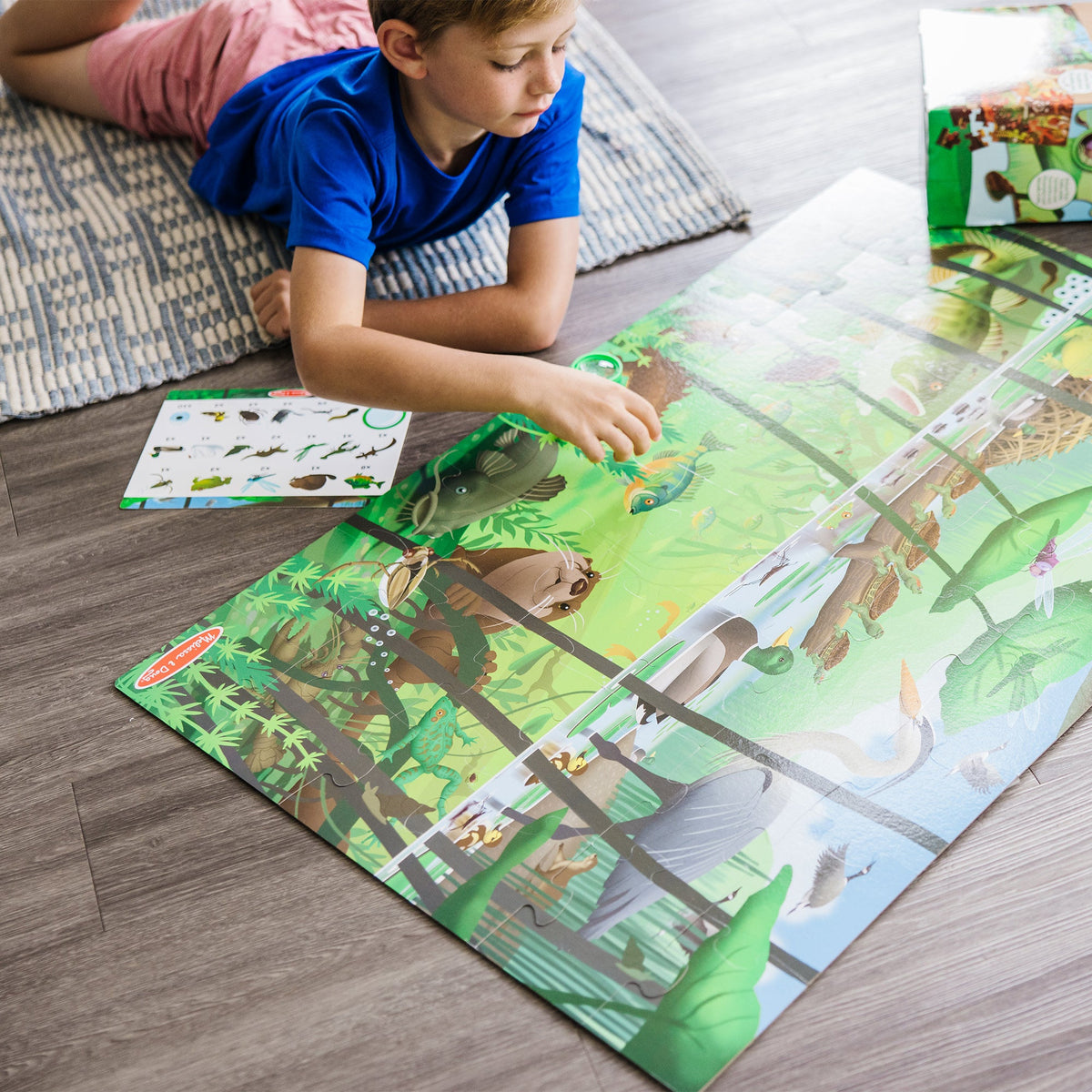 Educational Lets Explore Double-Sided Seek & Find Puzzle