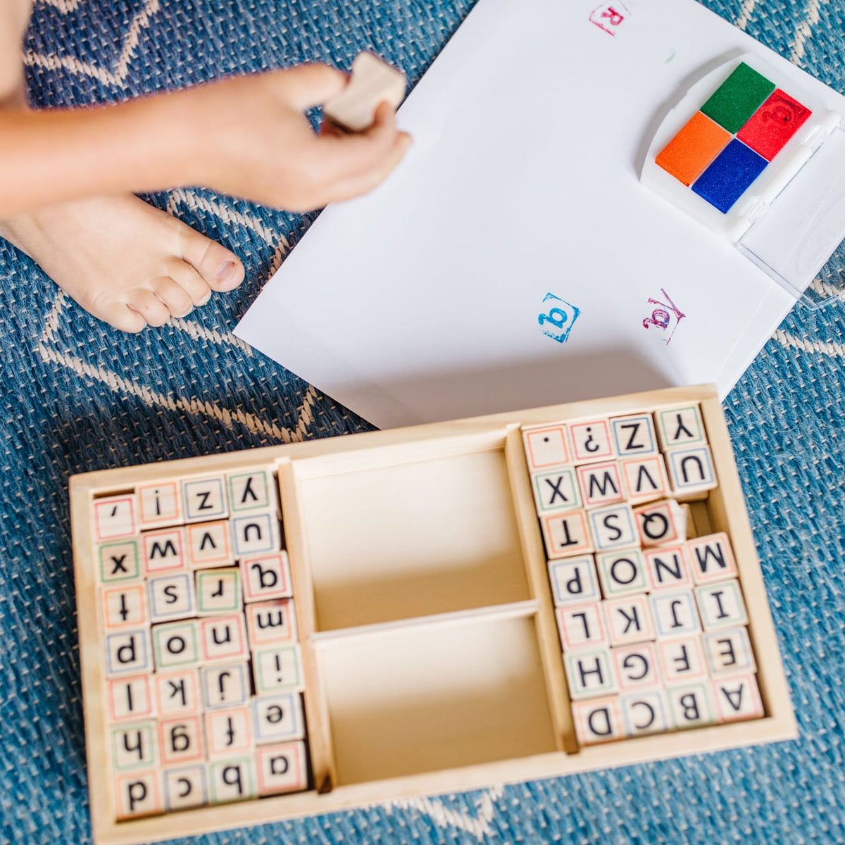 Educational Alphabet Stamp Set