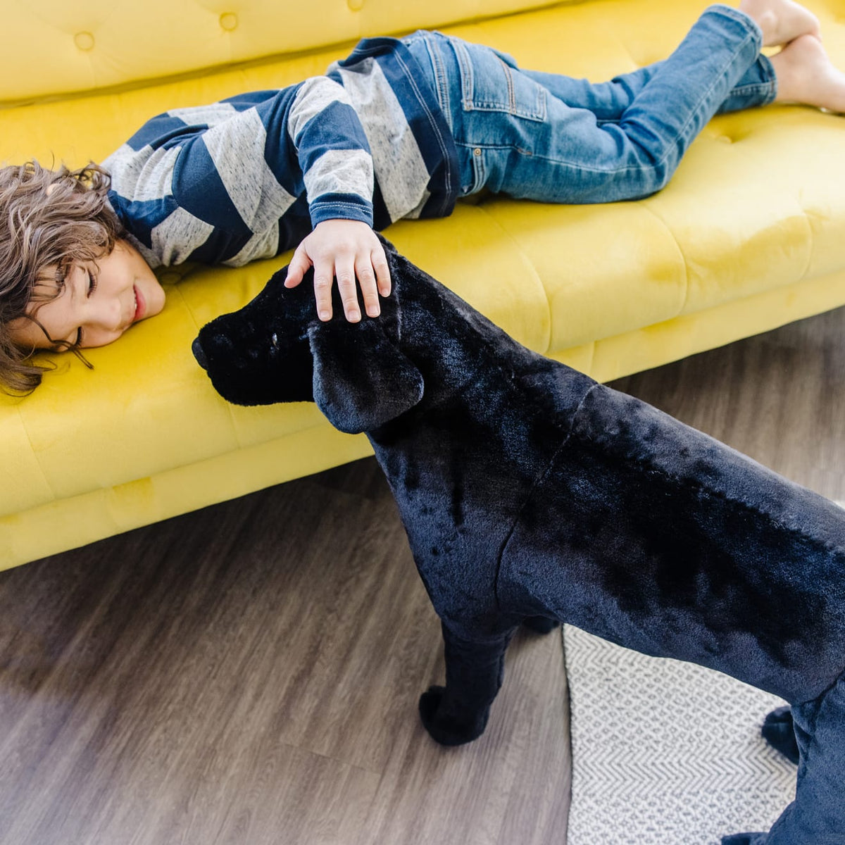 Educational Black Lab Giant Stuffed Animal