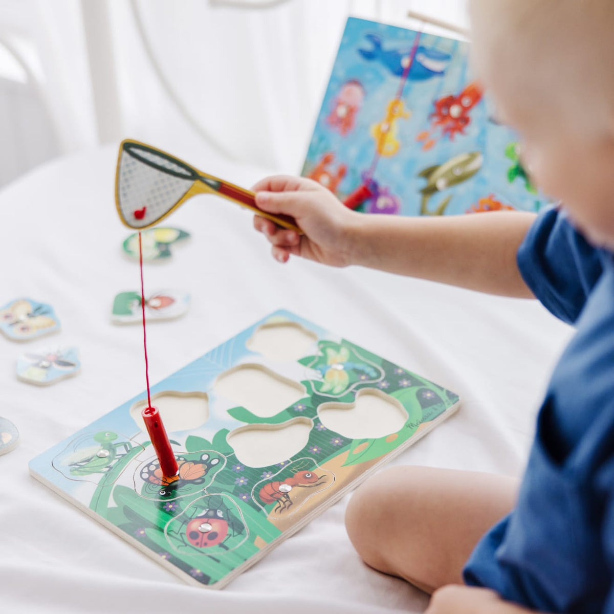 Educational Bug-Catching Magnetic Puzzle Game