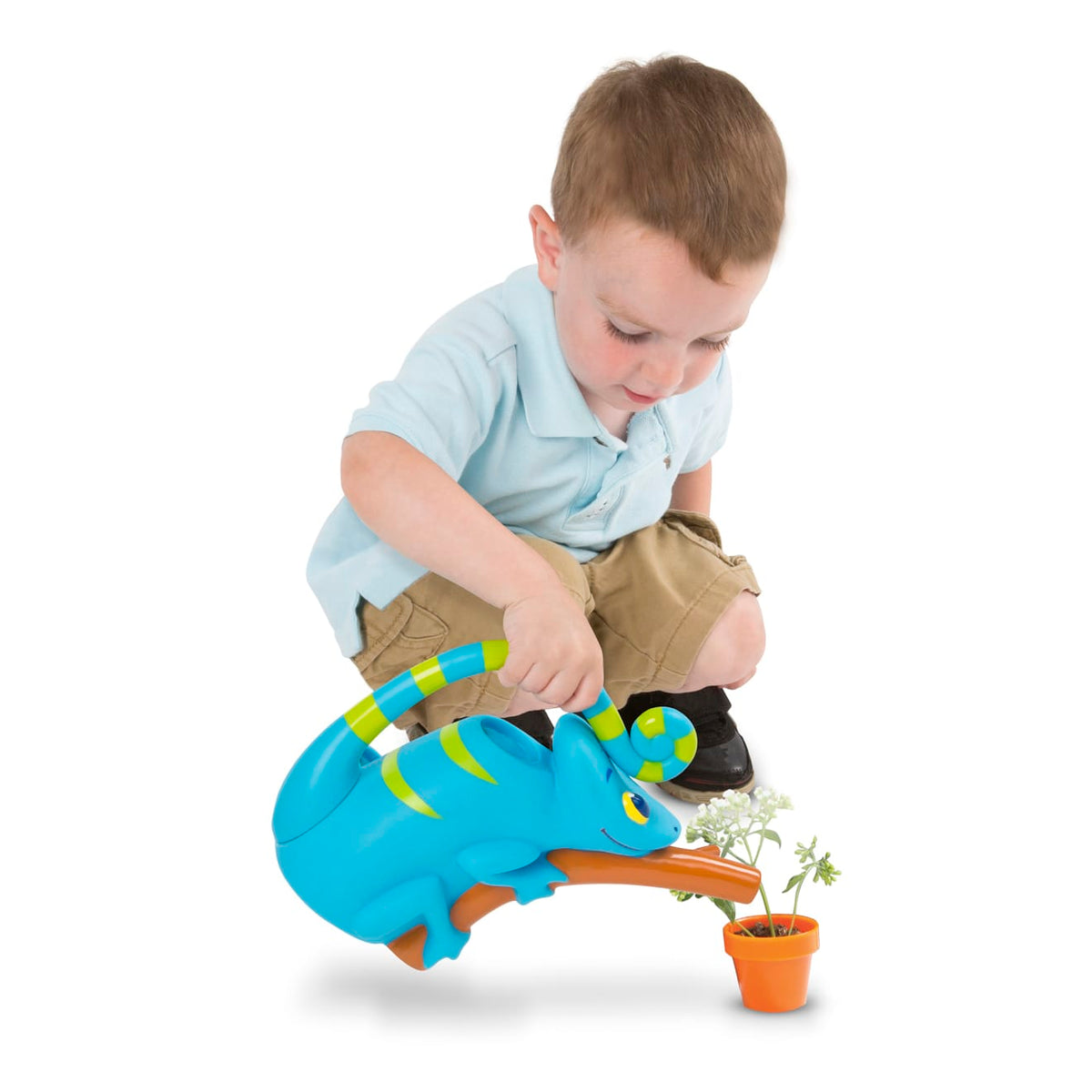 Educational Camo Chameleon Watering Can
