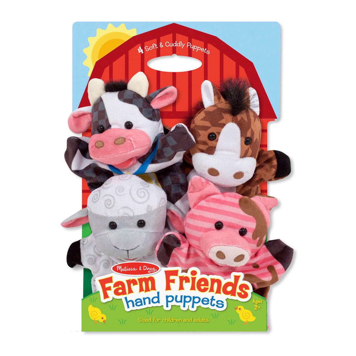 Educational Farm Friends Hand Puppets