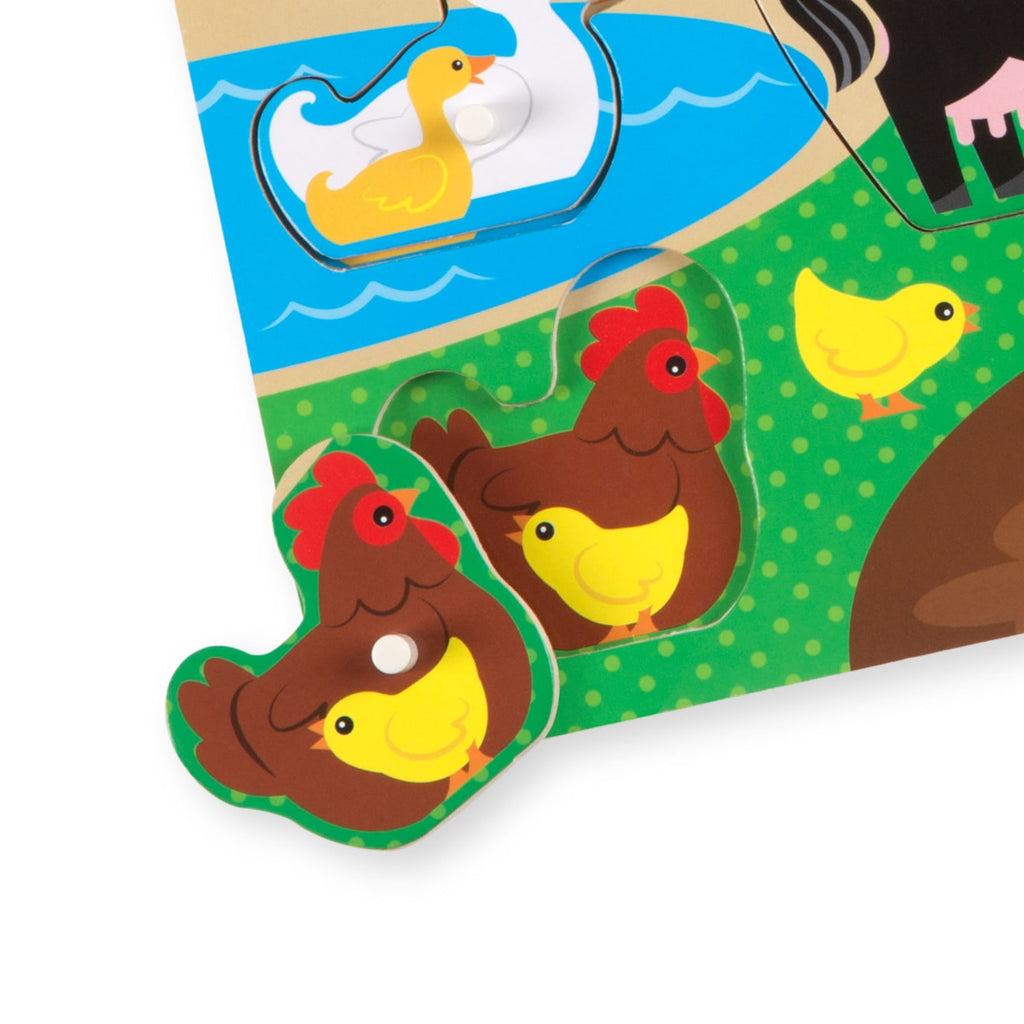 Educational Farm Peg Puzzle - 8 pieces