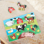 Educational Farm Peg Puzzle - 8 pieces
