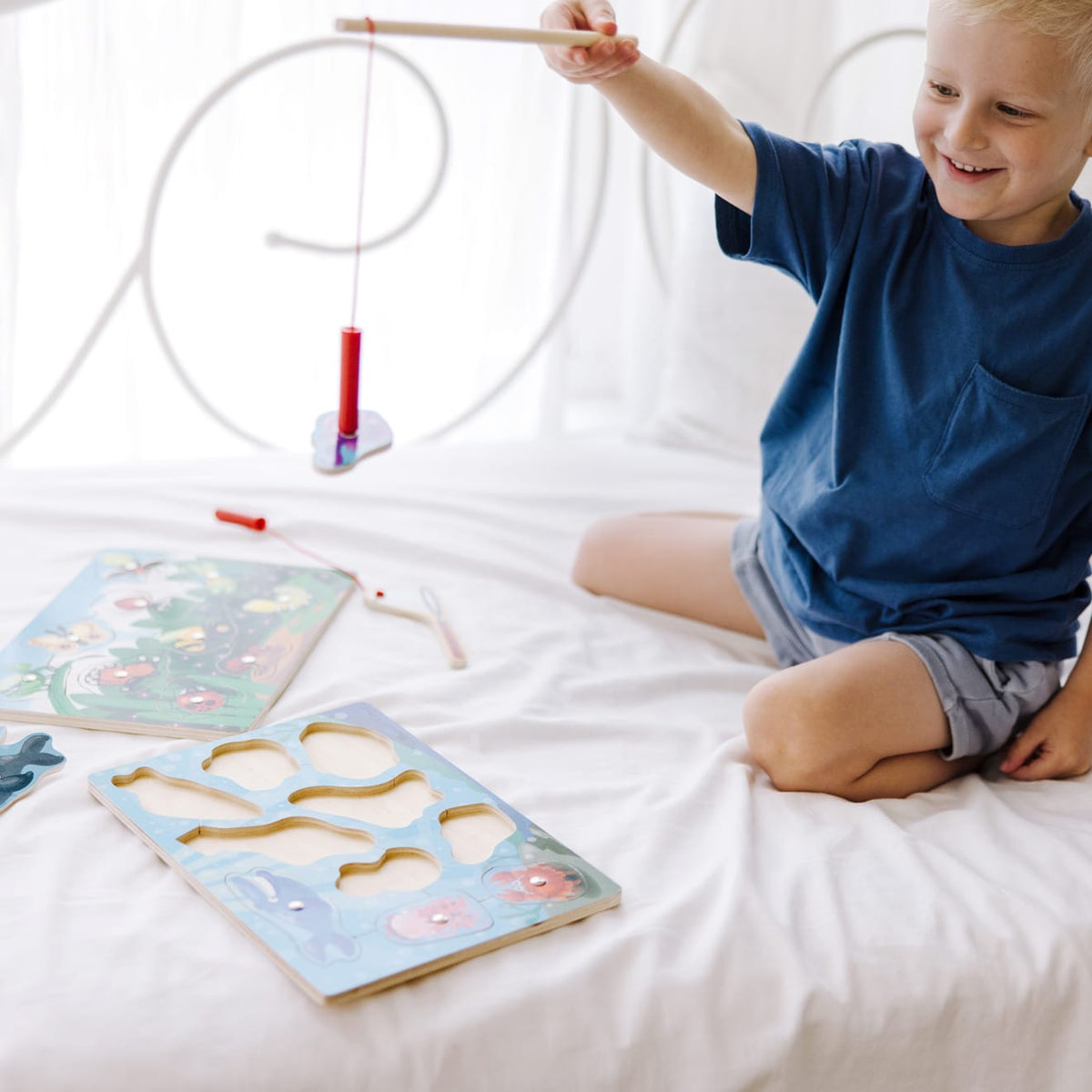 Educational Fishing & Bug Catching Magnetic Game Bundle
