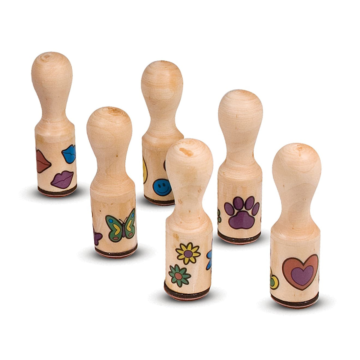 Educational Wooden Stamp Set - Happy Handles