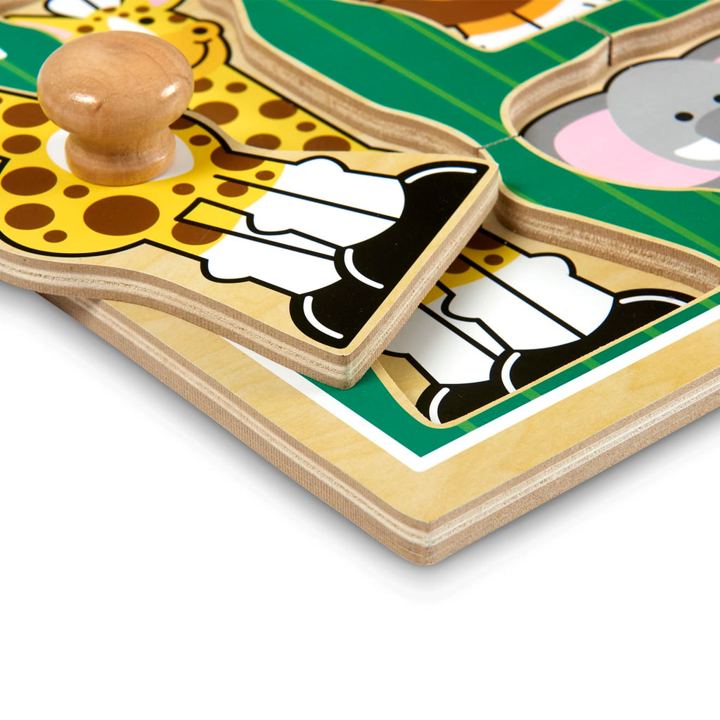 Educational Jungle Friends Jumbo Knob Puzzle - 3 Pieces