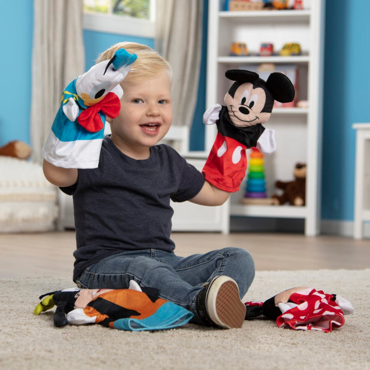 Educational Disney Mickey Mouse & Friends Soft & Cuddly Hand Puppets