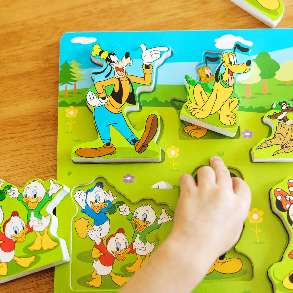 Educational Disney Mickey Mouse Wooden Chunky Puzzle
