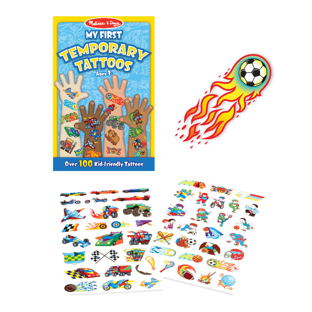 Educational My First Temporary Tattoos 100 Kid-Friendly Tattoos - Adventure Creatures Sports and More