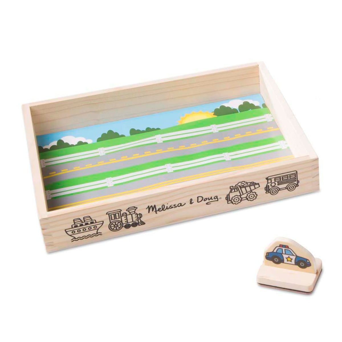 Educational My First Wooden Stamp Set - Vehicles