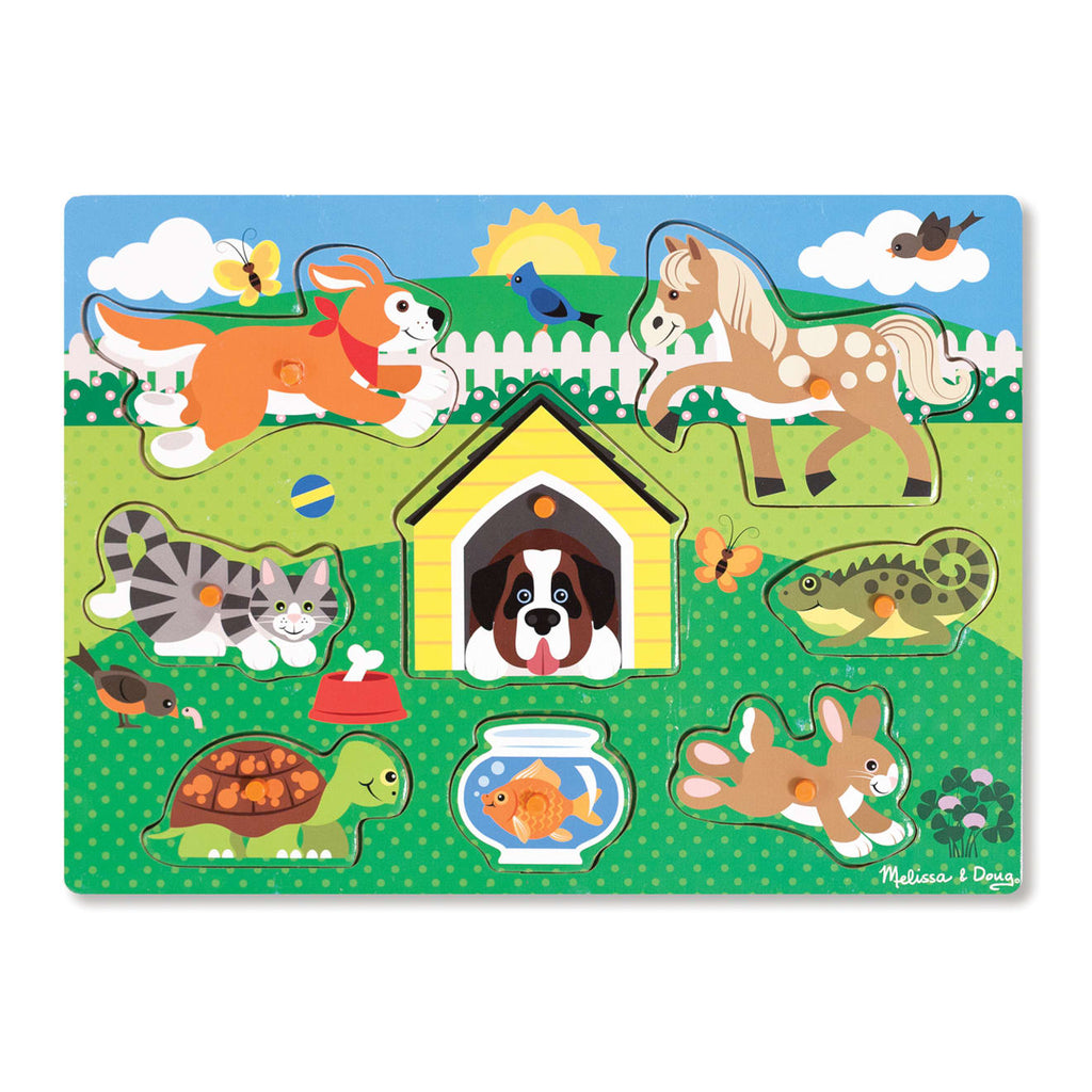 Educational Pets Peg Puzzle - 8 Pieces