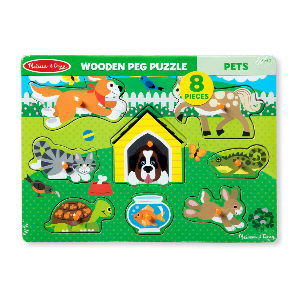 Educational Pets Peg Puzzle - 8 Pieces