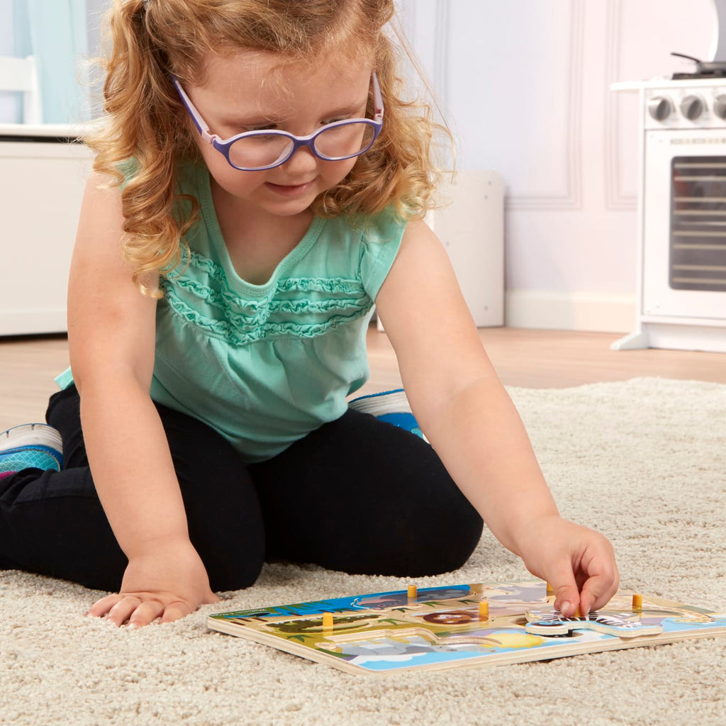Educational Safari Peg Puzzle - 7 Pieces