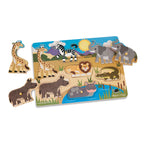 Educational Safari Peg Puzzle - 7 Pieces