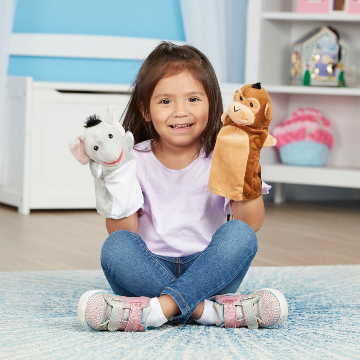 Educational Safari Buddies Hand Puppets