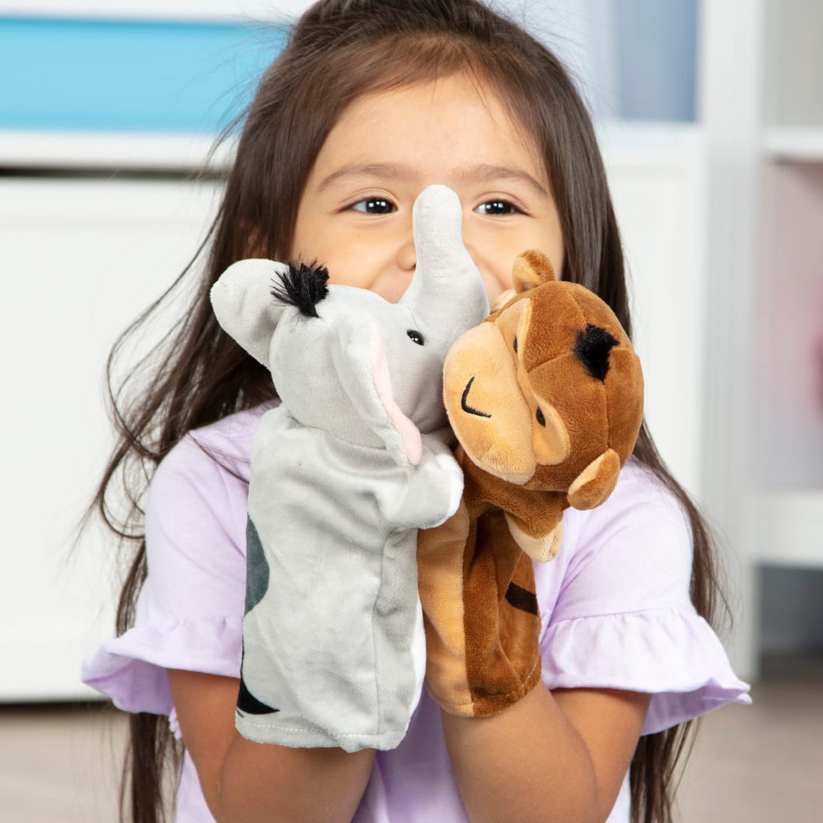 Educational Safari Buddies Hand Puppets