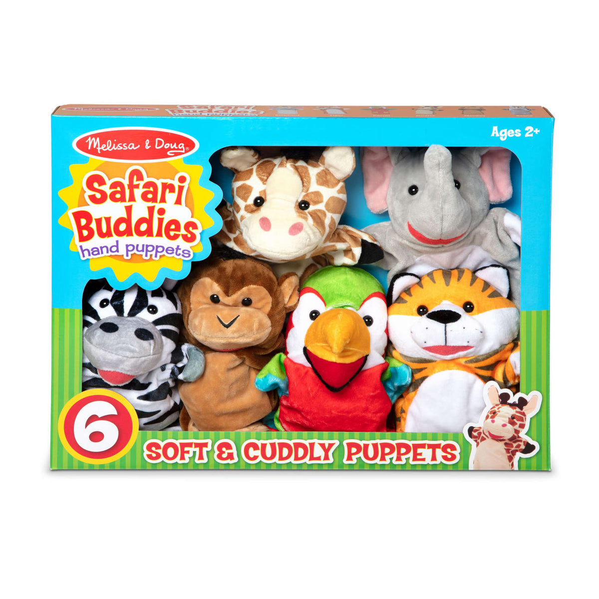 Educational Safari Buddies Hand Puppets