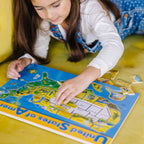 Educational U.S.A. Map Wooden Puzzle