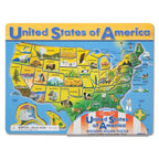 Educational U.S.A. Map Wooden Puzzle