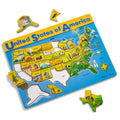 Educational U.S.A. Map Wooden Puzzle