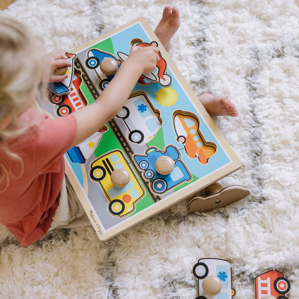 Educational Vehicles Jumbo Knob Puzzle - 8 pieces