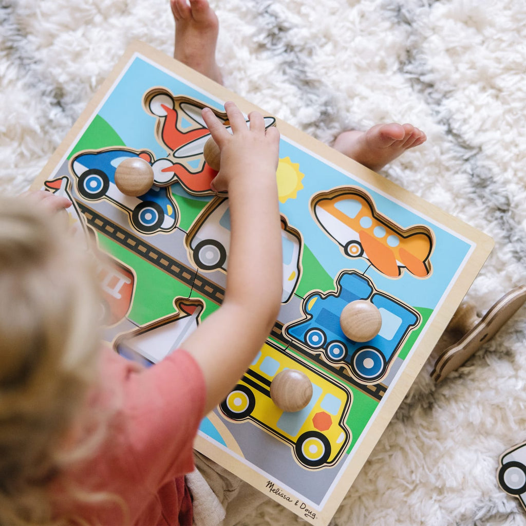 Educational Vehicles Jumbo Knob Puzzle - 8 pieces