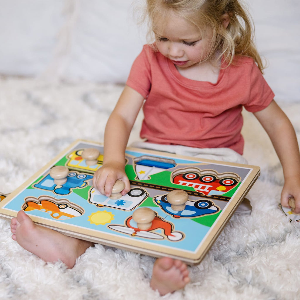 Educational Vehicles Jumbo Knob Puzzle - 8 pieces
