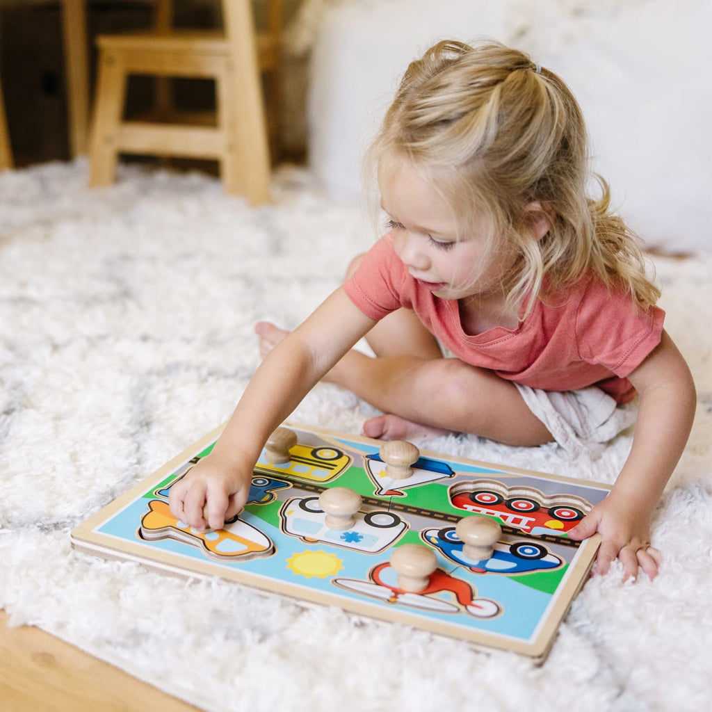 Educational Vehicles Jumbo Knob Puzzle - 8 pieces