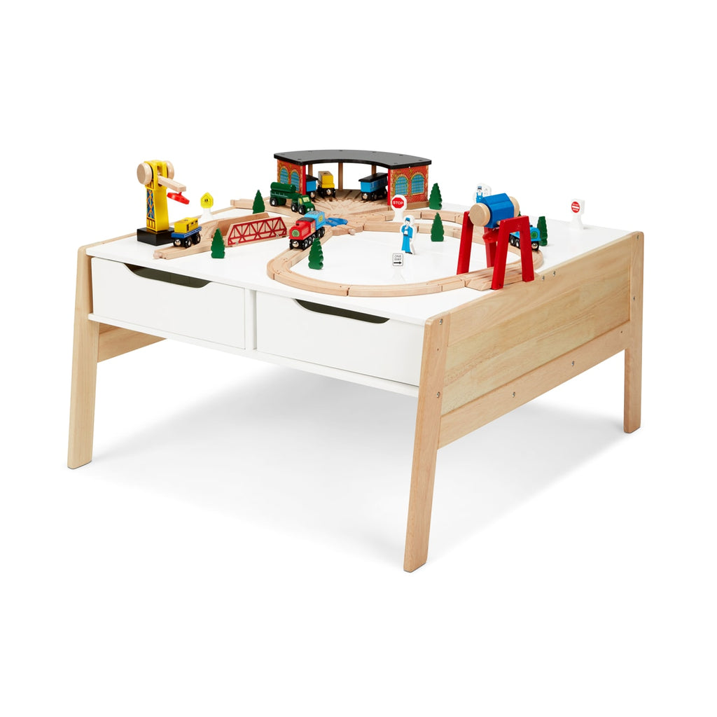 Educational Wooden Art & Activity Table with Bins
