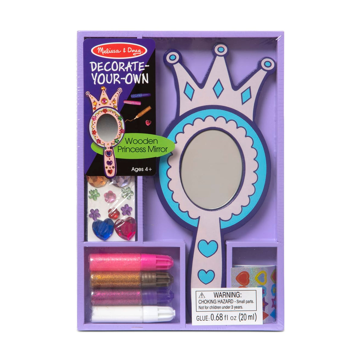 Educational Decorate-Your-Own Wooden Princess Mirror