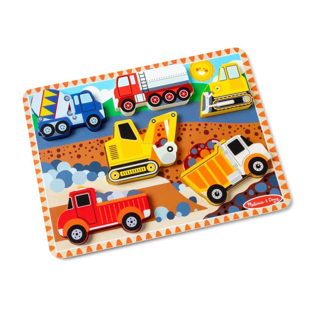 Educational Construction Chunky Puzzle - 6 Pieces