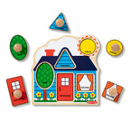 Educational First Shapes Jumbo Peg Puzzle - 5 Pieces