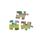 Educational Dinosaur Adventure Tracks Floor Puzzle 48 Pieces 2 Wind-Up Dinosaurs