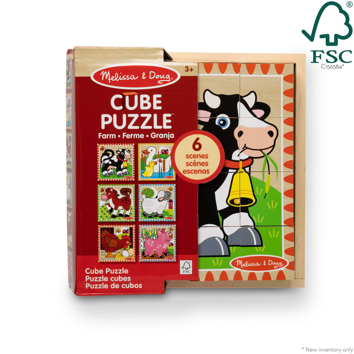 Educational Farm Cube Puzzle - 16 Pieces