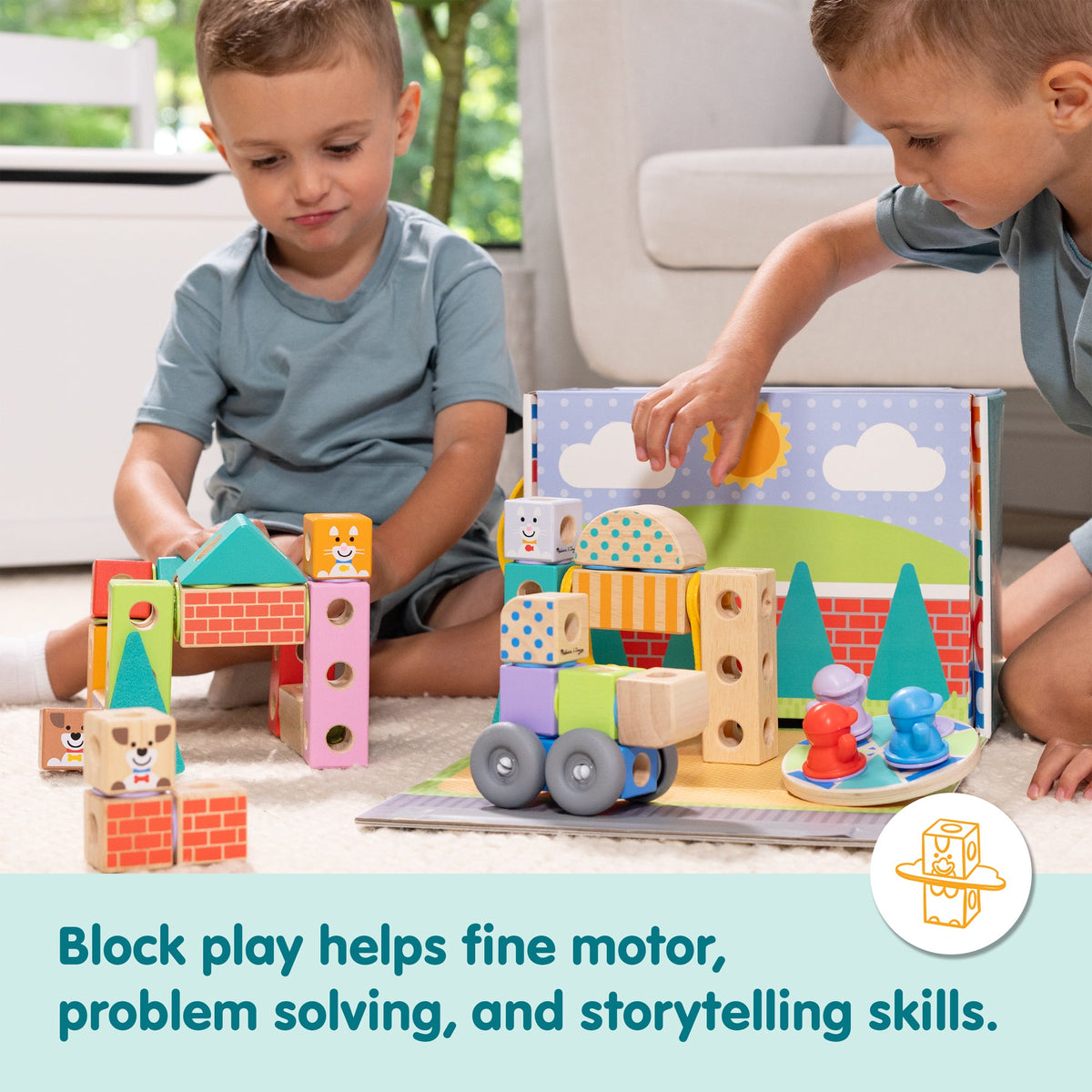 Educational Blockables Town Play Set