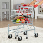 Educational Metal Grocery Shopping Cart Toy