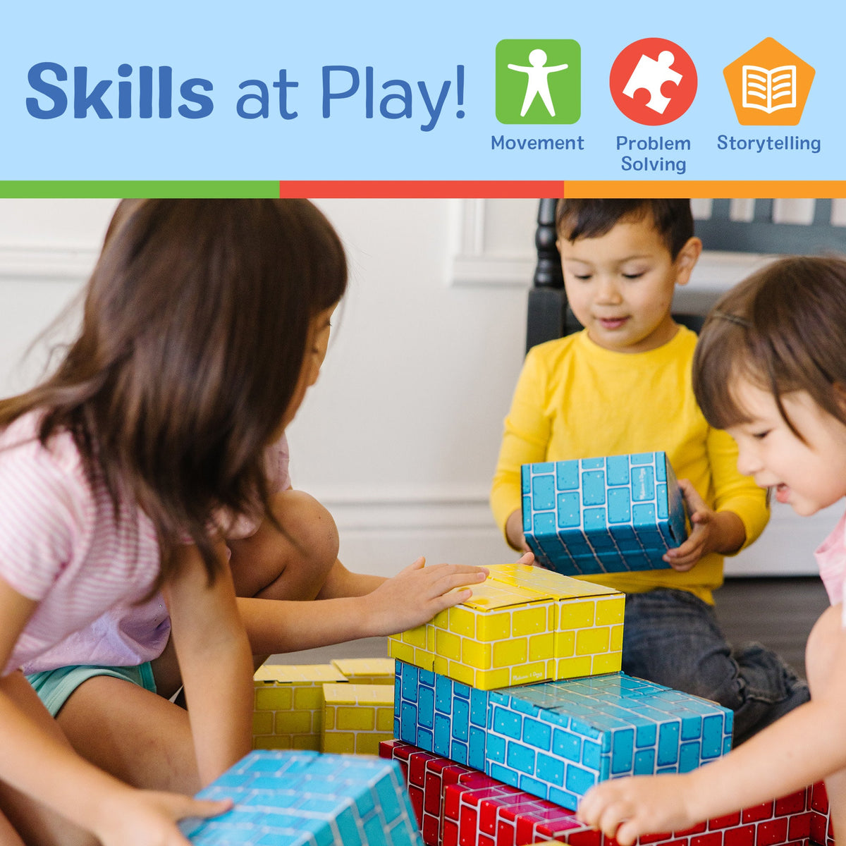 Educational Jumbo Cardboard Blocks - 24 Pieces