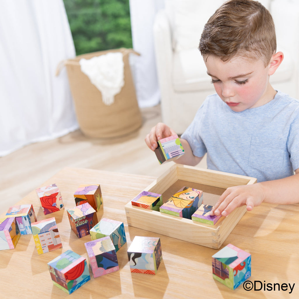 Educational Disney Princess Wooden Cube Puzzle