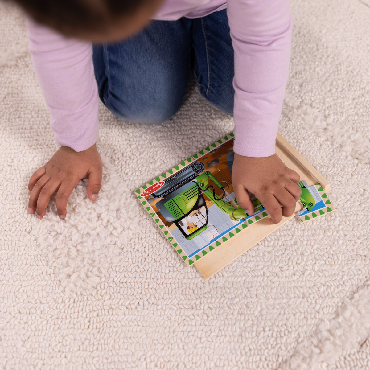 Educational Wooden Jigsaw Puzzles in a Box - Construction