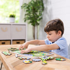 Educational Animal Chase I-Spy Wooden Gear Puzzle