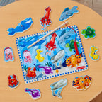 Educational Fishing Magnetic Puzzle Game - 10 Pieces