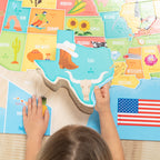 Educational Map Floor Puzzle - 51 Pieces