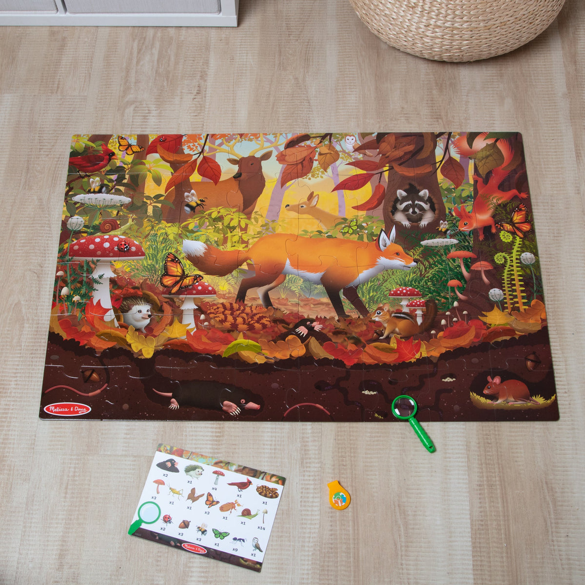 Educational Lets Explore Double-Sided Seek & Find Puzzle