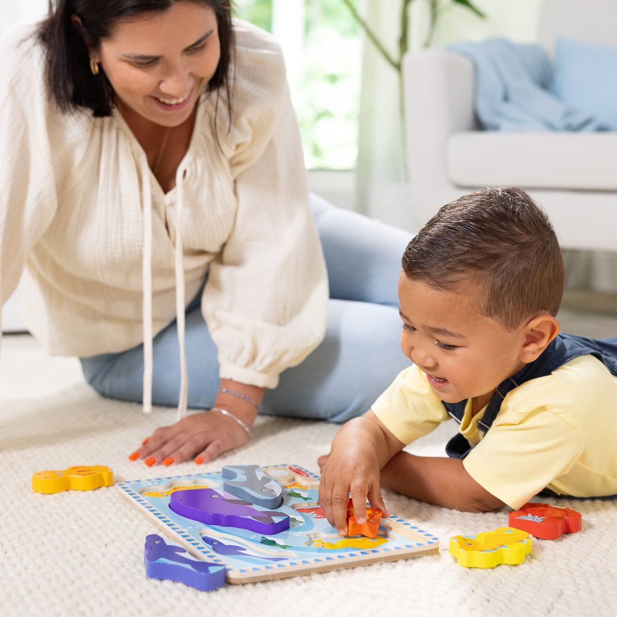 Educational Sea Creatures Chunky Puzzle - 7 Pieces