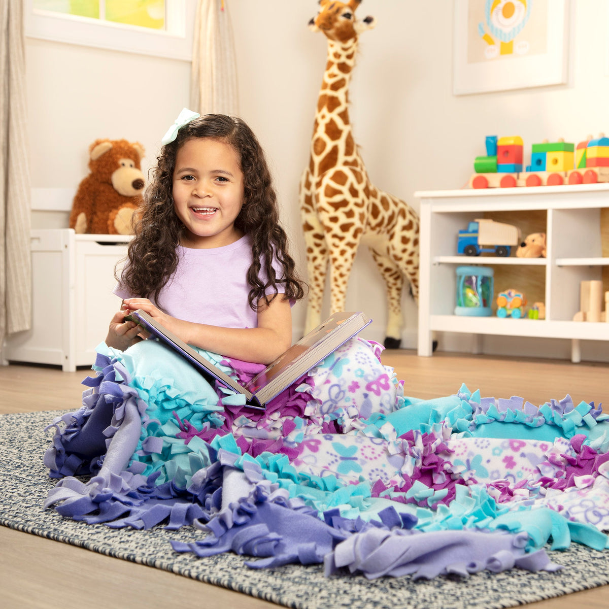 Educational Created by Me Butterfly Fleece Quilt