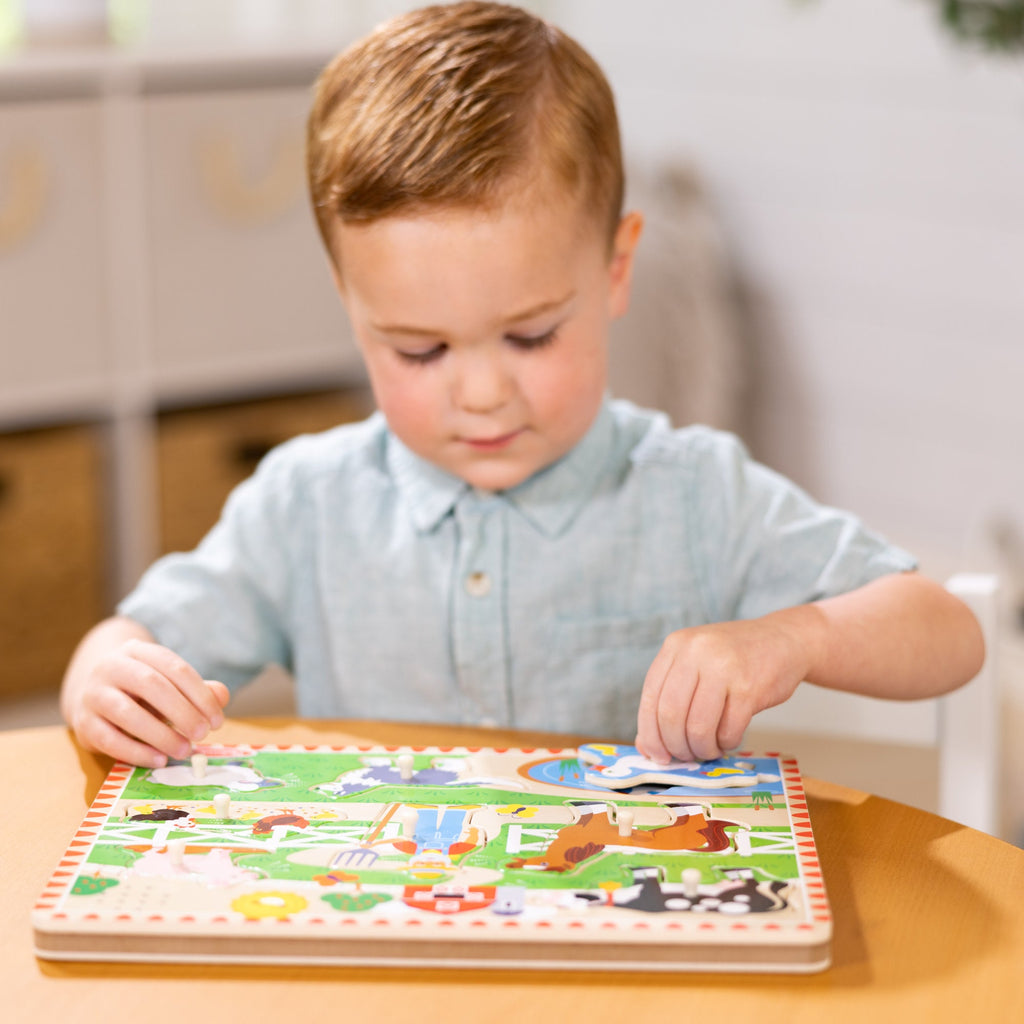 Educational Old MacDonalds Farm Song Puzzle - 8 Pieces
