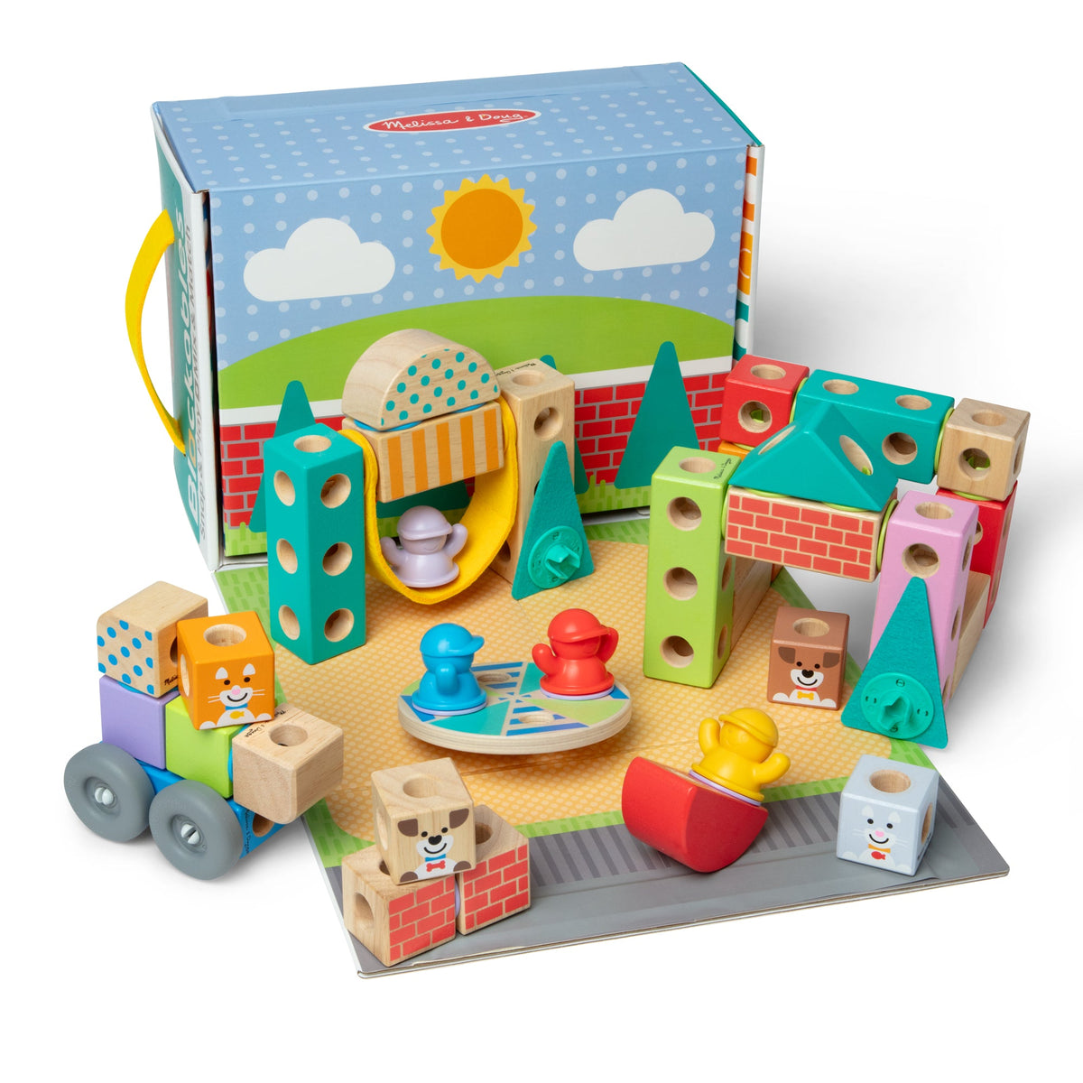 Educational Blockables Town Play Set