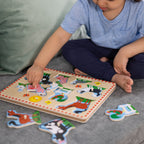Educational Farm Animals Sound Puzzle - 8 Pieces